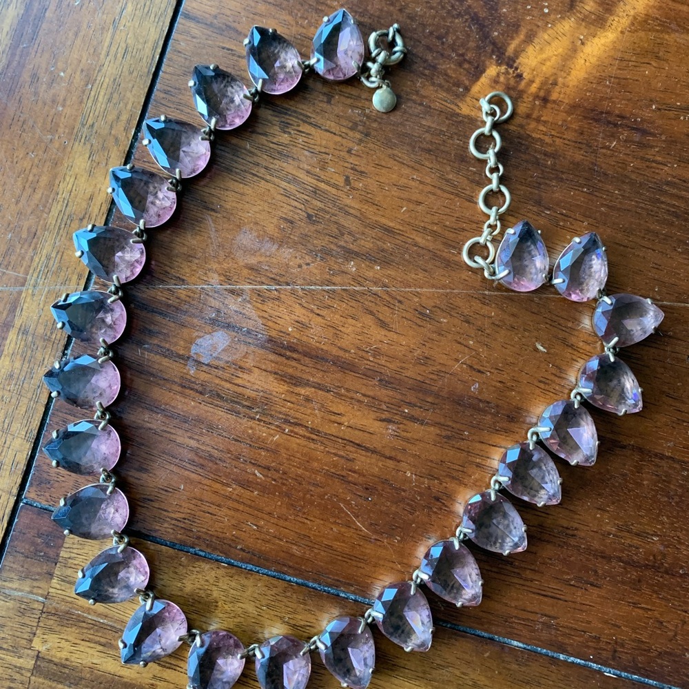 J Crew Amethyst Statement Neckline
